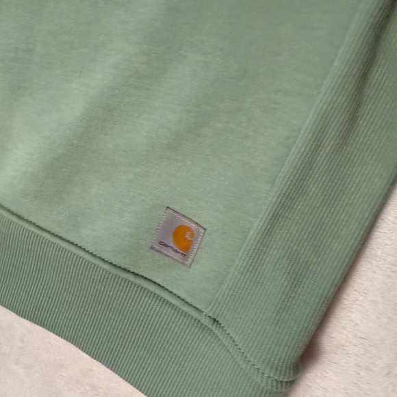 Carhartt women’s green crewneck Sweatshirt size medium relaxed fit NWOT - Picture 5 of 8